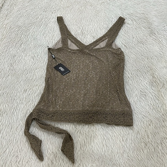 Brown stretchy lace tank top size 6 new with tag - Picture 8 of 10